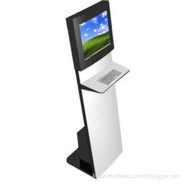 Internet, Exhibition, Information Kiosks Slim Sleek Touchscreen Kiosk With Keyboard